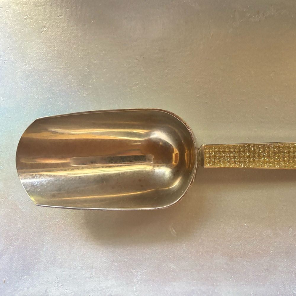 Silver-Tone Bling Handled Ice scoop